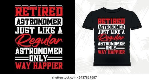 Lustige Astronomie Astronomer Teleskop Retro Vintage Astronomie T-Shirt Design