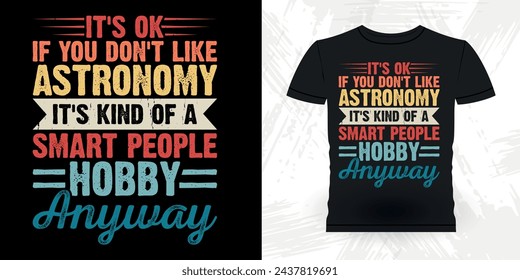 Lustige Astronomie Astronomer Teleskop Retro Vintage Astronomie T-Shirt Design