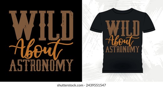 Lustige Astronomie Astronomer Teleskop Retro Vintage Astronomie T-Shirt Design