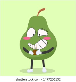 funny avocado characters laugh grinning vector illustration,avocado cartoon