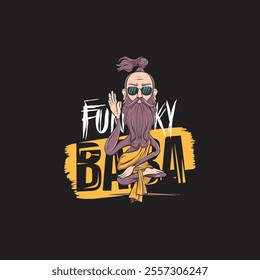 Funny baba  typography t shirt design