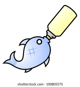 Funny baby fish