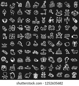 funny baby icons. vector doodle collection of hand drawn icons for baby shower.