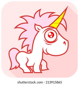 Funny baby unicorn.