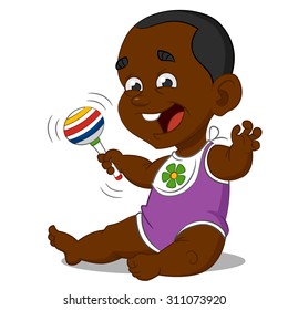 funny baby. Vector.