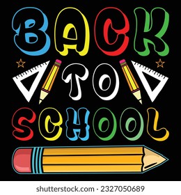 funny back to school t-shirt design 