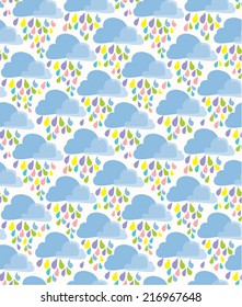 Funny background colorful rain.