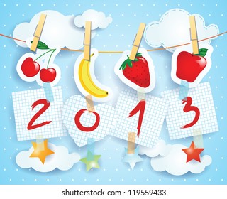 Funny background for the new year