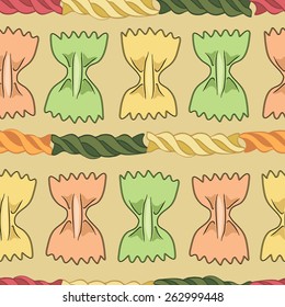 Funny background with pasta