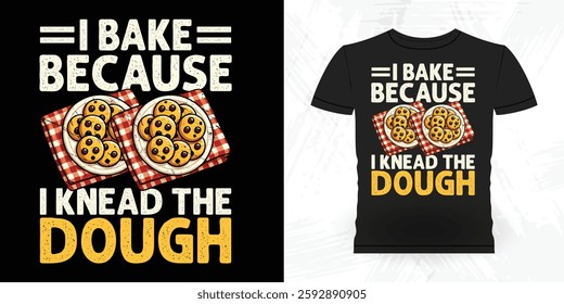 Funny Bake Vintage Baking T-shirt Design