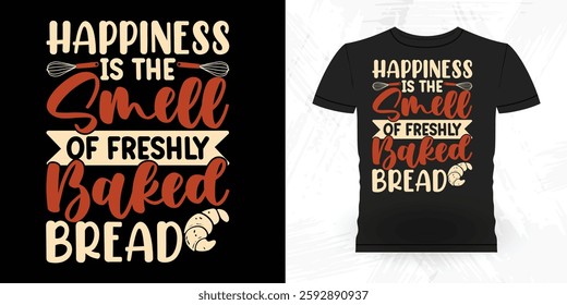 Funny Bake Vintage Baking T-shirt Design