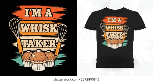 Funny Bake Vintage Baking T-shirt Design