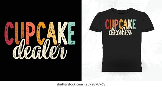 Funny Bake Vintage Baking T-shirt Design