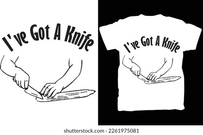 Funny Baking Apron, I've Got A Knife, Mother's Day Gift, Gift For Mom, Cooking Apron, Murderino, Funny Kitchen Cook Aprons, Murder Aprons