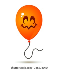 Funny balloon of Halloween. Festive element. vector illustration isolated on white background