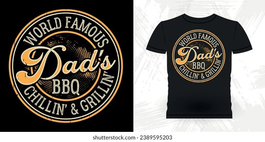 Funny Barbecue Lover Retro Vintage BBQ Smoking T-shirt Design