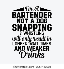 Funny Bartender Be Nice to Bartenders Server Drinks