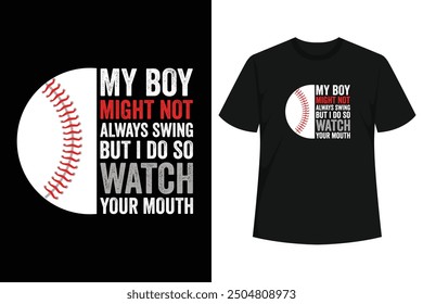 Funny Baseball Mom Mother's Day Design. Great baseball supporter with game day vibes. Perfect surprise for the baseball lover in your life!