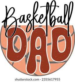 Funny Basketball Sublimation Design Graphics. Black Pumpkin Color Typographic Combination on White Background makes a ready Template for Printing on Clothing and Sport Apparels.