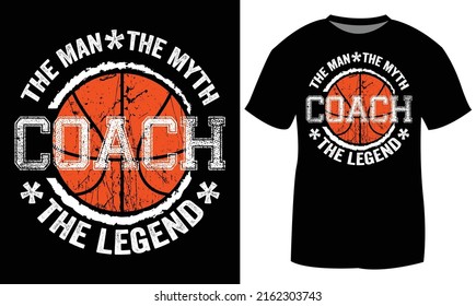 Funny Basketball T-shirt Design for Men and Women. Eps-10.