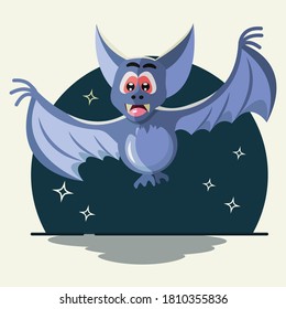 Funny bat design vector illustration