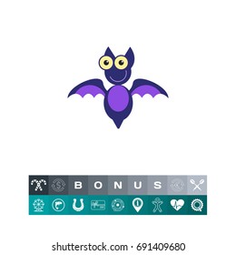 Funny bat icon