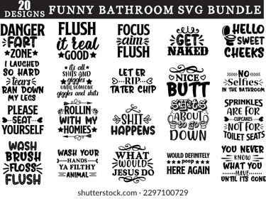 funny bathroom svg bundle, funny bathroom svg design