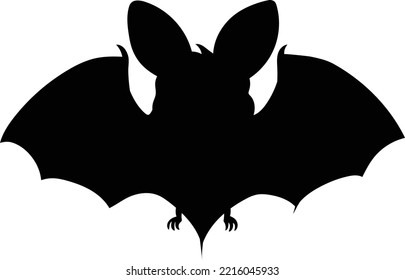 Funny bats sihouette vector art and illustration