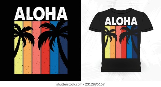 Funny Beach Summer Vacation Retro Vintage Surfing Surfer Lover Summer T-shirt Design