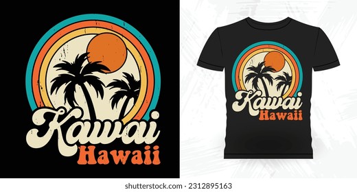 Funny Beach Summer Vacation Retro Vintage Surfing Surfer Lover Summer T-shirt Design