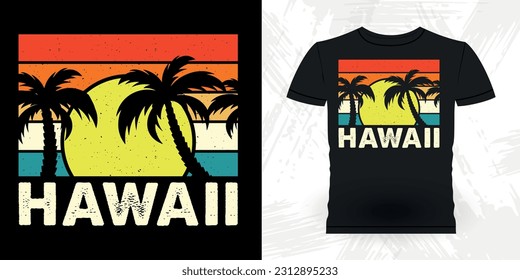 Funny Beach Summer Vacation Retro Vintage Surfing Surfer Lover Summer T-shirt Design