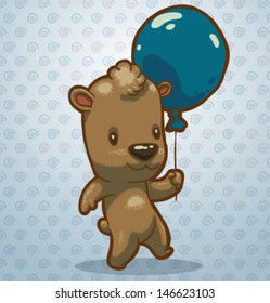 Funny bear 03, vector 