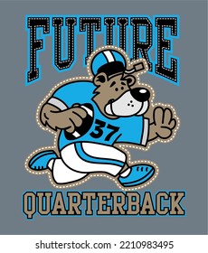 funny bear cartoon designs for your kids t-shirt print 