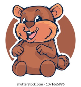 funny bear character