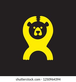 Funny bear for your logo, mascot