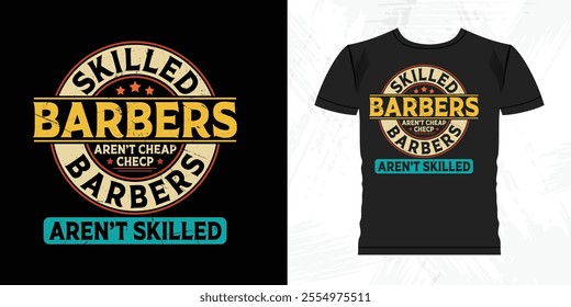 Funny Beard Lover Retro Vintage Barber T-shirt Design