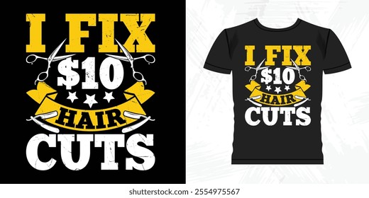 Funny Beard Lover Retro Vintage Barber T-shirt Design