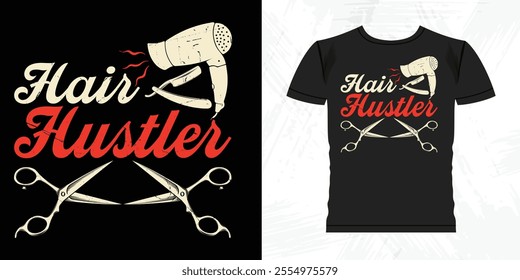 Funny Beard Lover Retro Vintage Barber T-shirt Design