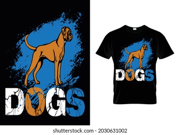 Funny And Beautiful Dogs T-shirt Design