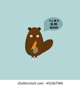 funny beaver. fitnes beaver. cute beaver
