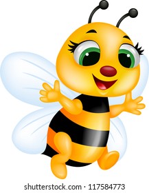 Funny Bee Cartoon