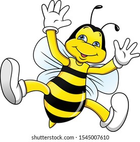 Hornet Bee Wasp Cartoon Vector Image Stock Vector (Royalty Free) 85047355