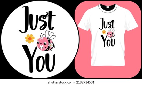 Funny bee quote isolated on white background. Honey bee hand drawn lettering. Sweet honey love summer quote saying. Typography vector print illustration for t shirt, greeting card, poster.
