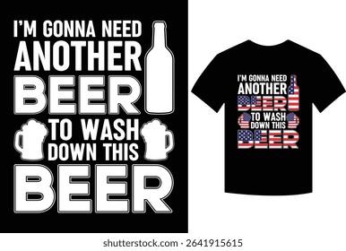 Funny Beer Drinking USA Flag 4th of July T-Shirt T-Shirt, Funny USA Beer July 4th T-Shirts, usa flag beer drinking tee, perfect addition