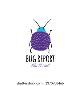 Funny beetle, bug character for your design