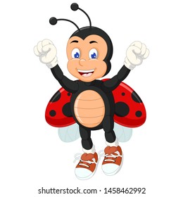 Funny Beetle Cartoon For Your Design