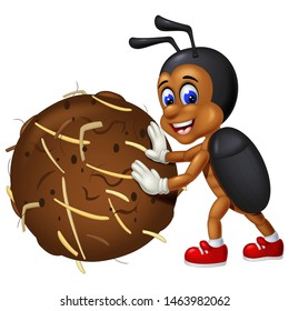 Funny Beetle Cartoon For Your Design