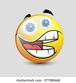 Funny Big Mouth Smiley