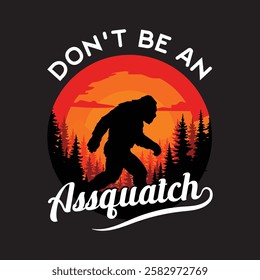 Funny Bigfoot Desin. Scalable, can be used for anything.