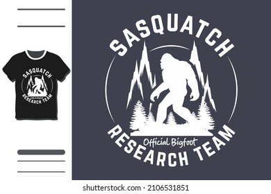 Funny bigfoot t Shirt Design